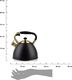 Mondex Czajnik Vintage Black and Gold 3L 2