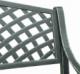 vidaXL Ławka ogrodowa, 102 cm, odlew aluminium, zielona 6