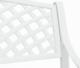 vidaXL Ławka ogrodowa, 102 cm, odlew aluminium, biała 6