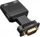 Adapter AV Mozos D-Sub (VGA) - HDMI + Jack 3.5mm czarny (LBB-003) 2