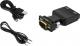 Adapter AV Mozos D-Sub (VGA) - HDMI + Jack 3.5mm czarny (LBB-003) 3