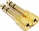 Adapter AV Mozos Jack 3.5mm - Jack 6.3mm złoty (MA6335) 4
