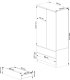 Fabryka Mebli Akord SZAFA S 90 cm 2 DRZWI 2 SZUFLADY 2 LUSTRA SONOMA / BIAŁA 3