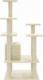 vidaXL Drapak dla kota ze słupkami sizalowymi, kremowy, 110 cm 5