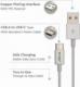Kabel USB V-TAC USB-A - USB-C 1 m Biały (1_778202) 3