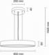Lampa wisząca Shilo LAMPA wisząca NUNGO 8551 Shilo okrągła OPRAWA zwis LED 24,48W 4000K loftowy czarny 2