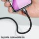 Kabel USB Usams USB-A - Lightning 1 m Zielony (6958444945248) 2
