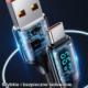 Kabel USB Usams USB-A - USB-C 1.2 m Czarny (6958444975412) 4
