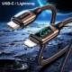 Kabel USB Usams USB-C - Lightning 1.2 m Biały (6958444975443) 5