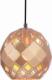 Lampa wisząca Italux Wisząca LAMPA geometryczna PAULELA PND-34221-1S-GD Italux ażurowy ZWIS do sypialni złoty 1