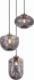 Lampa wisząca Italux Skandynawski zwis HATELLA PND-112038-3A-BRO+SG Italux szklany przydymiony 1