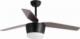 Lampa wisząca Luces Exclusivas LAMPA sufitowa LE42556 Luces Exclusivas drewniana OPRAWA lampowentylator LED 18W 3000K plafoniera wiatrak czarny drewno 1