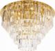 Lampa sufitowa MAXlight Plafon LAMPA sufitowa MONACO C0206 Maxlight kryształowa OPRAWA glamour crystal plafoniera złota przezroczysta 1