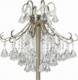 Lampa podłogowa Mdeco LAMPA stojąca ELM6248/4F 21QG+TR MDECO szklana OPRAWA z kryształkami podłogowa glamour mosiądz przezroczysta 3