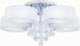 Lampa sufitowa Mdeco LAMPA sufitowa ELMDRS8006/5 8C MDECO metalowa OPRAWA z pilotem crystal glamour chrom biała 1