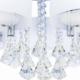 Lampa sufitowa Mdeco LAMPA sufitowa ELMDRS8006/5 8C MDECO metalowa OPRAWA z pilotem crystal glamour chrom biała 2