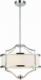 Lampa wisząca Orlicki Design LAMPA okrągła Stesso Cromo S abażurowa OPRAWA wisząca w stylu klasycznym kremowa chrom 1