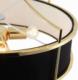 Lampa wisząca Orlicki Design LAMPA wisząca Stanza Gold Nero M Orlicki Design okrągła OPRAWA w stylu klasycznym abażurowa czarna złota 3