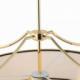 Lampa wisząca Orlicki Design LAMPA wisząca Stanza Gold Nero M Orlicki Design okrągła OPRAWA w stylu klasycznym abażurowa czarna złota 6