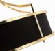 Lampa wisząca Orlicki Design LAMPA wisząca Stanza Gold Nero M Orlicki Design okrągła OPRAWA w stylu klasycznym abażurowa czarna złota 9