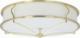 Lampa sufitowa Orlicki Design Sufitowa LAMPA plafoniera Stesso PL Old Gold L Orlicki Design okrągła OPRAWA abażurowy plafon klasyczny złoty satynowy kremowy 1