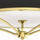 Lampa sufitowa Orlicki Design Sufitowa LAMPA plafon Stesso PL Gold / Nero M Orlicki Design klasyczna OPRAWA okrągła plafoniera abażurowa czarna złota 2