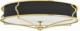 Lampa sufitowa Orlicki Design Sufitowa LAMPA plafon Stesso PL Gold / Nero M Orlicki Design klasyczna OPRAWA okrągła plafoniera abażurowa czarna złota 3