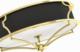 Lampa sufitowa Orlicki Design Sufitowa LAMPA plafon Stesso PL Gold / Nero M Orlicki Design klasyczna OPRAWA okrągła plafoniera abażurowa czarna złota 4