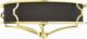 Lampa sufitowa Orlicki Design Sufitowa LAMPA plafon Stesso PL Gold / Nero M Orlicki Design klasyczna OPRAWA okrągła plafoniera abażurowa czarna złota 5