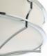 Lampa sufitowa Orlicki Design Sufitowa LAMPA abażurowa Stesso PL Cromo M Orlicki Design okrągła OPRAWA plafon w stylu klasycznym biały kremowy 4