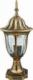 Polux Ogrodowa LAMPA stojąca FLORENCJA 302588 Polux zewnętrzna OPRAWA metalowa latarenka outdoor IP43 patyna przezroczysta 1