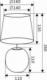 Lampa stołowa RL Light Nocna LAMPKA stojąca SOPHIA R50821015 RL Light stołowa LAMPA abażurowa na biurko ceramiczna zielona złota 4