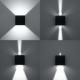 Kinkiet Sollux Kinkiet LAMPA przyścienna elewacyjna SOL SL545 kwadratowa OPRAWA metalowa LED 6W 3000K kostka cube IP54 czarna 4