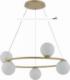 Lampa wisząca Sigma Lampa modernistyczna GAMA KOŁO Sigma 5-punktowa złoty 3