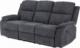 Selsey SELSEY Sofa trzyosobowa Dinah z wysuwanym podnóżkiem grafitowa 1