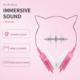 Słuchawki Partner Tele.com Słuchawki nagłowne CAT EAR model YLFS-22 Jack 3,5mm czarne 1