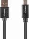 Kabel USB Lanberg USB-A - USB-C 1 m Czarny (CA-USBO-15CU-0010-BK) 3