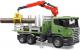 Bruder Scania R z dźwigiem, przyczepą i pniami (03524) 1