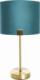 Lampa stołowa Eurofirany LAMPA DEKORACYJNA EZRA (04) (FI) 27X46 CM TURKUSOWY 1