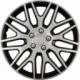 Kołpak Versaco Kołpak dakar nc 14" silver&black ze śrubami chrom 1