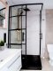 Toule Kabina prysznicowa 80x80 czarna 198 szkło hartowan 3