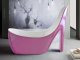 Wanna Toule Wanna 200x80x150 damska szpilka syfon akryl nowa pudrowa 3