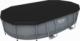 Bestway Basen ogrodowy stelażowy owalny o wymiarach 488 x 305 x 107 cm i pojemności 10949 l Power Steel Bestway + pompa filtrująca + drabinka Uniwersalny 2
