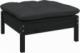 vidaXL 2-osobowa sofa ogrodowa z poduszkami, czarna, drewno sosnowe 2