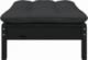 vidaXL 2-osobowa sofa ogrodowa z poduszkami, czarna, drewno sosnowe 3