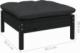vidaXL 2-osobowa sofa ogrodowa z poduszkami, czarna, drewno sosnowe 6