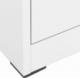 vidaXL Szafka kartotekowa, biała, 46x62x133 cm, stalowa 5