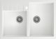 Zlewozmywak Quadron BILL 120 GraniteQ snow white/elementy stalowe 1