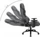 Fotel IMBA Seat WARLOCK materiałowy szaro-czarny 4