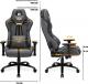 Fotel IMBA Seat WARLOCK materiałowy szaro-czarny 7